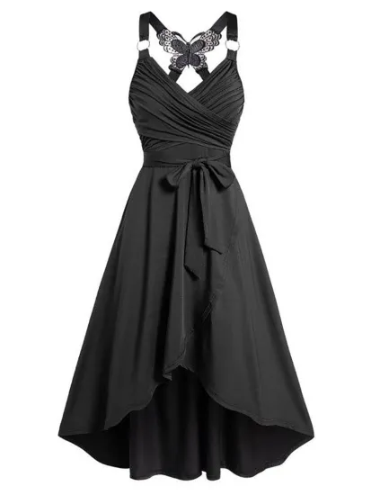 Party Gothic Kleid schwarz